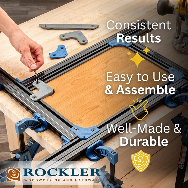 ROCKLER Juice Groove Router Jig for Cutting Board Up to 18” x 18” - Adjustable Juice Groove Jig w/Corner Radius Guides - Versatile Variable Router Jig - Easy-to-Use Router Guide for Perfect Grooves - Image 3